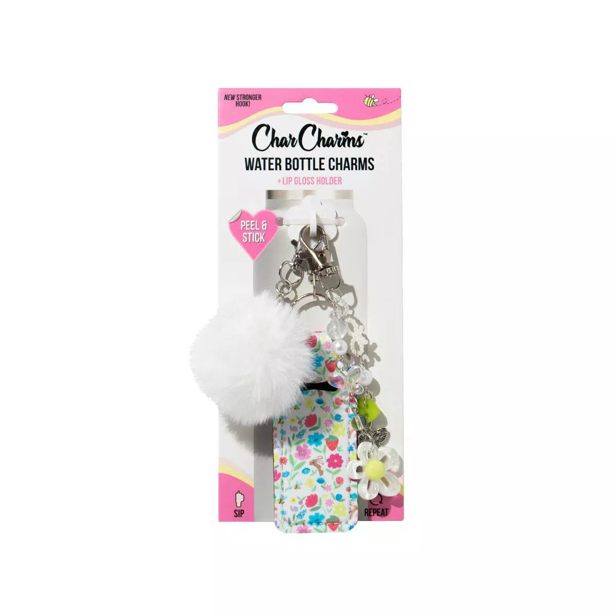 CharCharms Charm Bundle Lip Gloss Holder Floral Pattern | Target