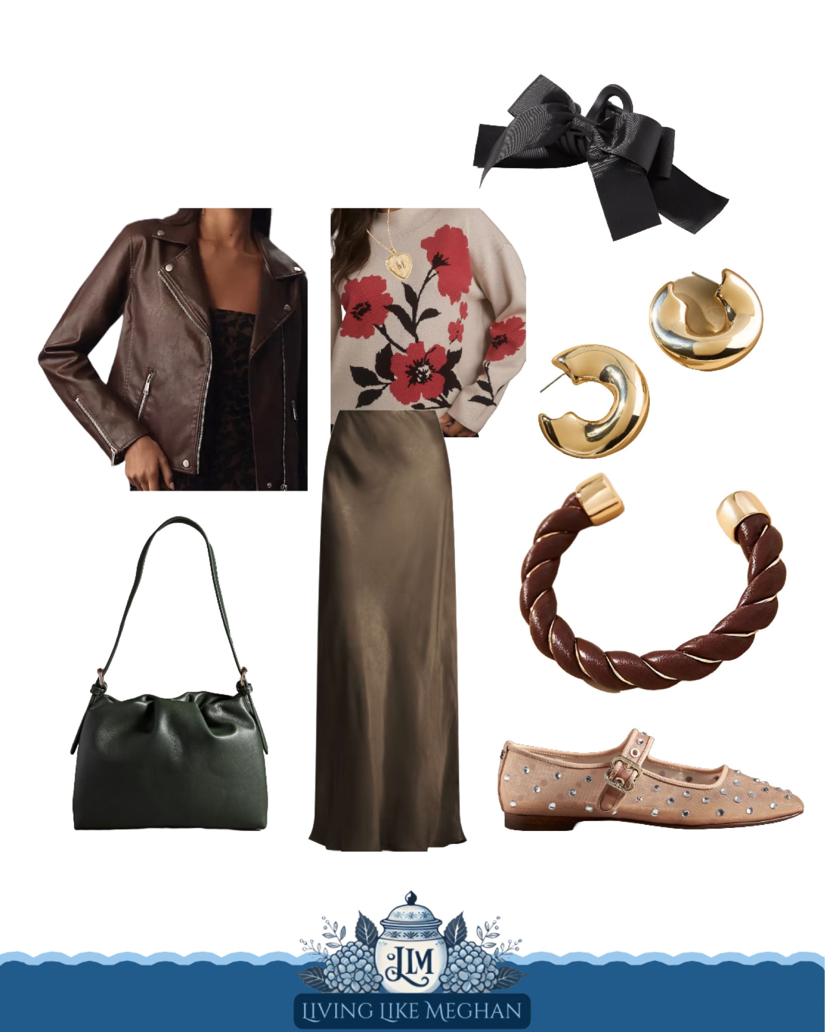 Bold florals meet classic leather in this autumn-ready look! Loving the mix of textures with the cozy sweater and edgy jacket, ideal for making a statement this season. Perfect for day-to-night versatility ✨

• bold fall fashion • floral accents for fall • layered leather jacket looks • versatile fall pieces

#LTKSeasonal #LTKSaleAlert #LTKHoliday