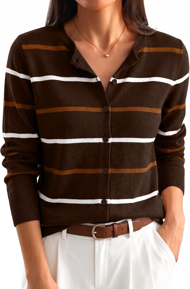 ANRABESS Cardigan Sweaters for Women Lightweight Fall Outfits | Amazon (US)
