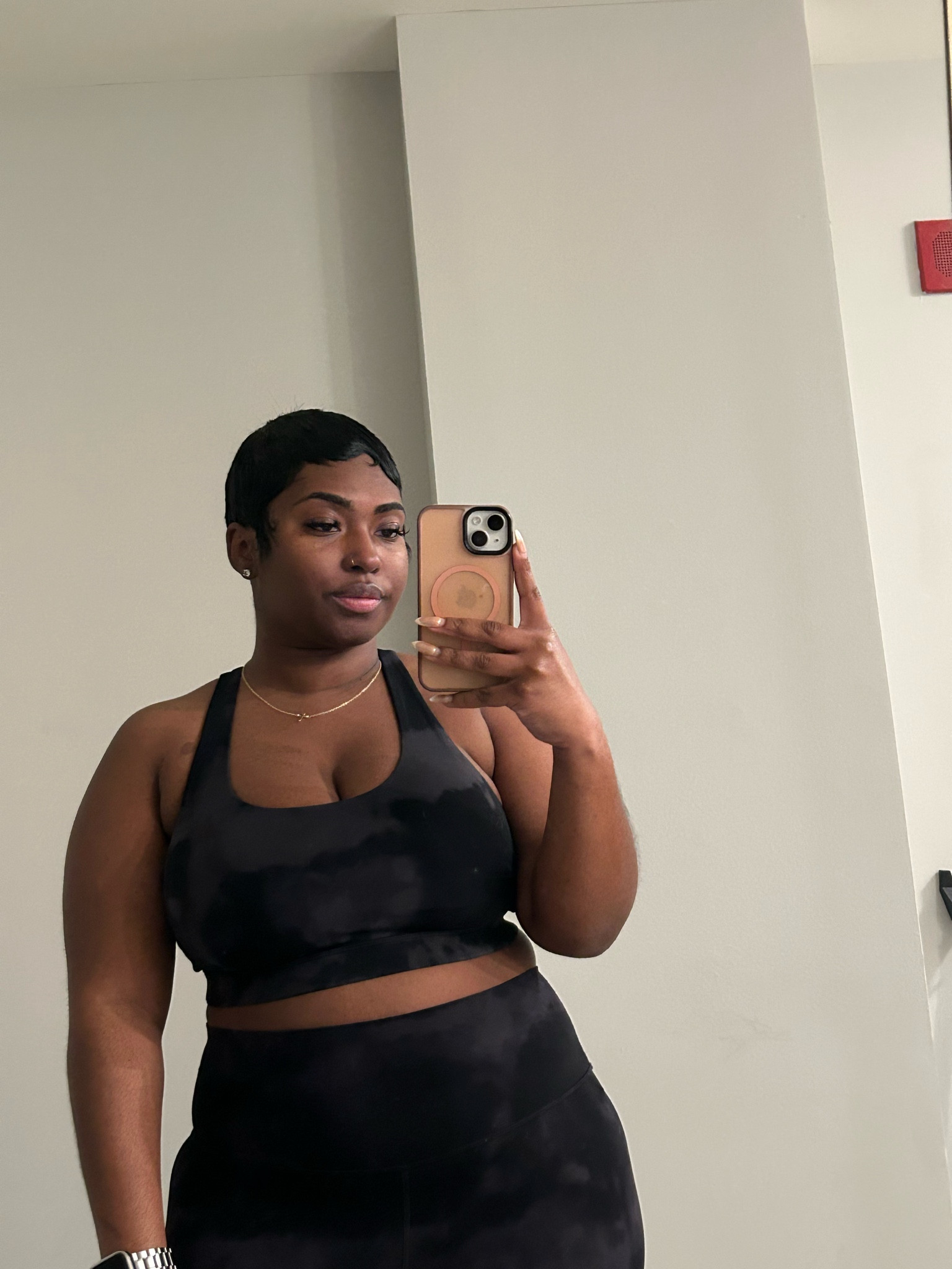 Outfit on point, workout on fire 🖤🔥