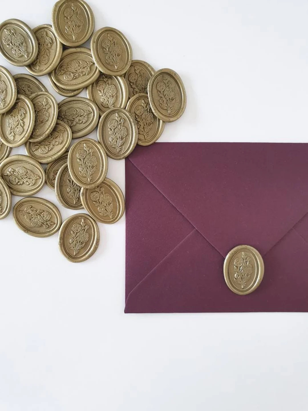 Unique Wedding Invitation Wax Seals - Oval Wax Seal Stamp - Wax Seal Stickers - Envelope Seals - ... | Etsy (US)