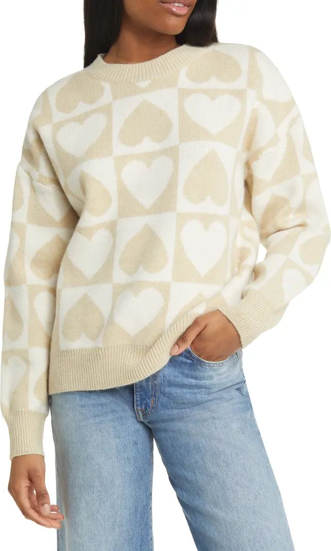 Heart Jacquard Sweater | Nordstrom