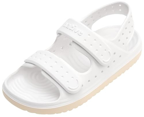 Native Shoes Unisex-Child Chase Sandal, Shell White/Bone White, 6 Big Kid | Amazon (US)