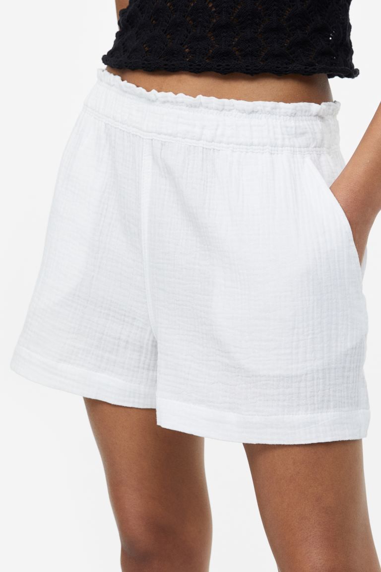 Crinkled Cotton Shorts | H&M (US)