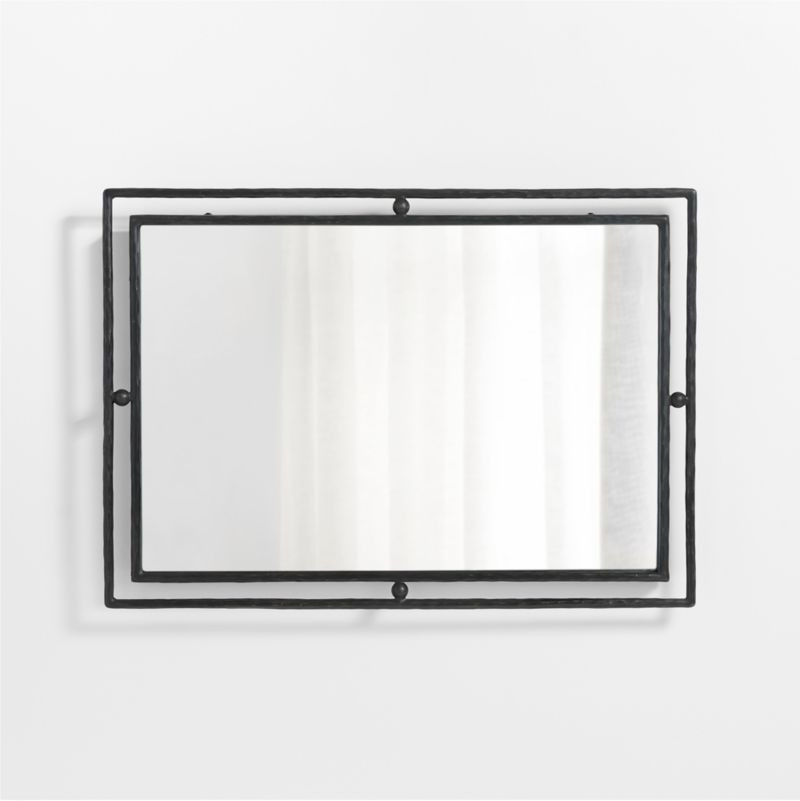 Rodin Black Wall Mirror by Athena Calderone + Reviews | Crate & Barrel | Crate & Barrel