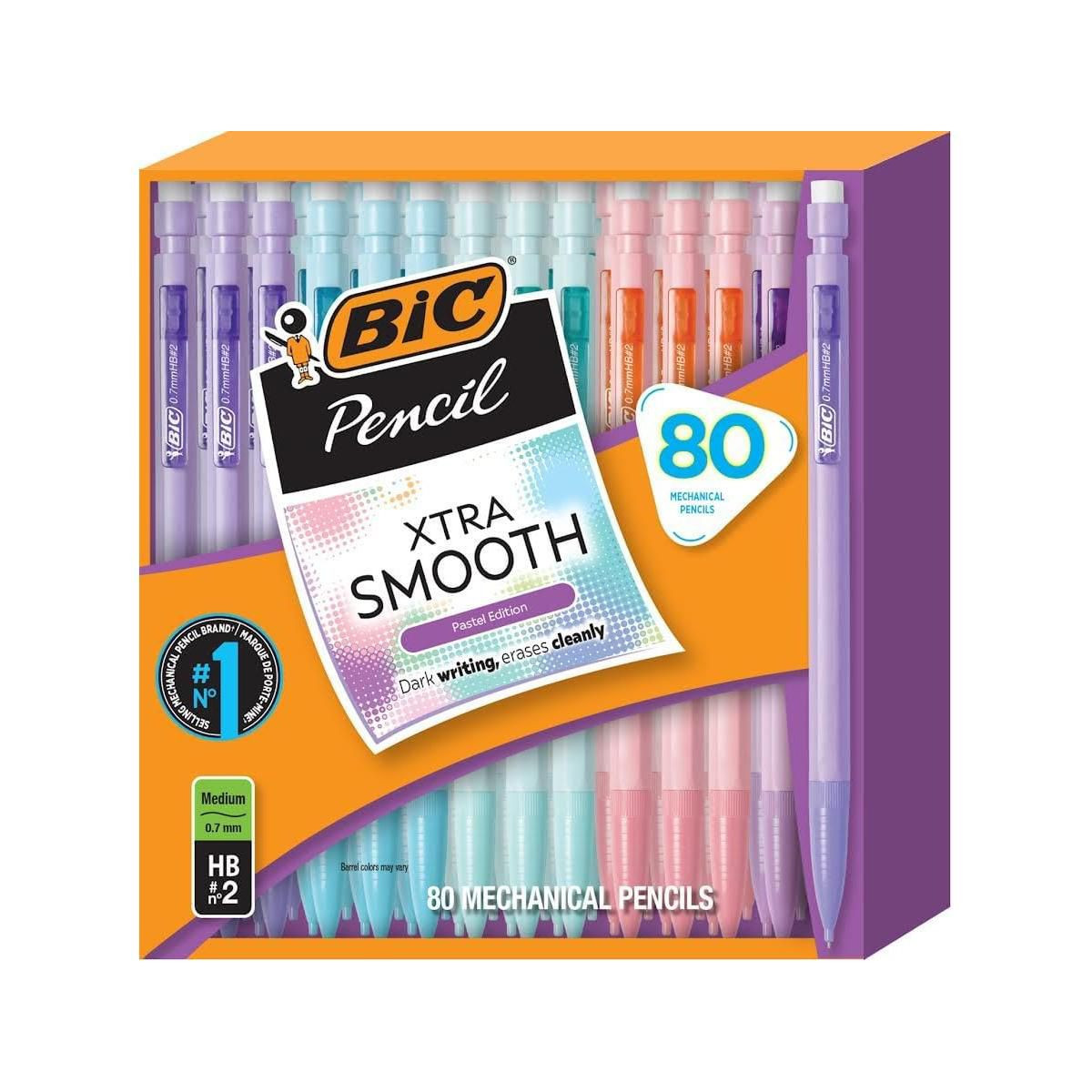 BIC Xtra Smooth Pastel Edition Mechanical Pencil, 0.7 mm Medium Point and No Sharpening Needed, 8... | Target