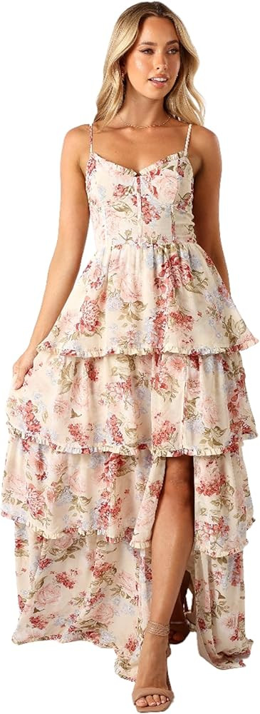 Petal & Pup Women's Mito Tiered Maxi Dress | Amazon (US)