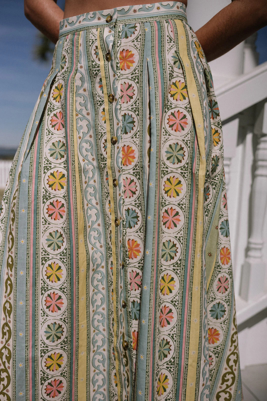 Briony Skirt in Allegra Iridian | Parterre