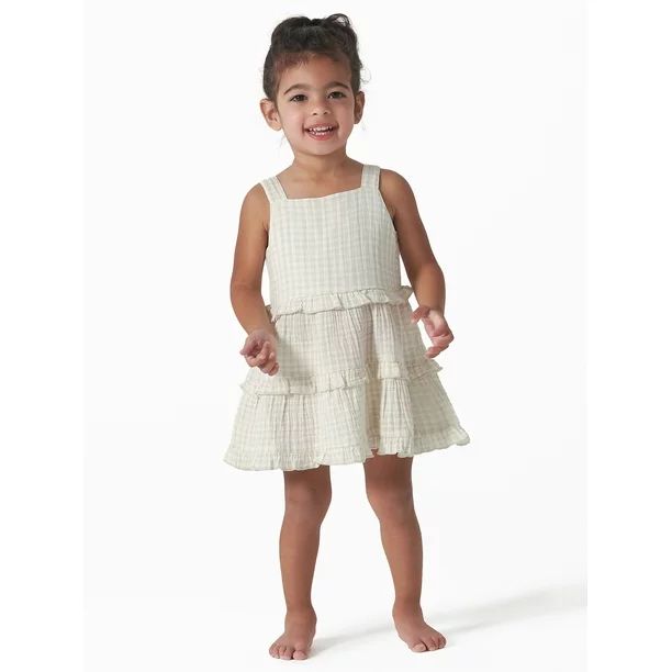 Modern Moments by Gerber Baby and Toddler Girls Tiered Gauze Dress, Sizes 12M-5T - Walmart.com | Walmart (US)