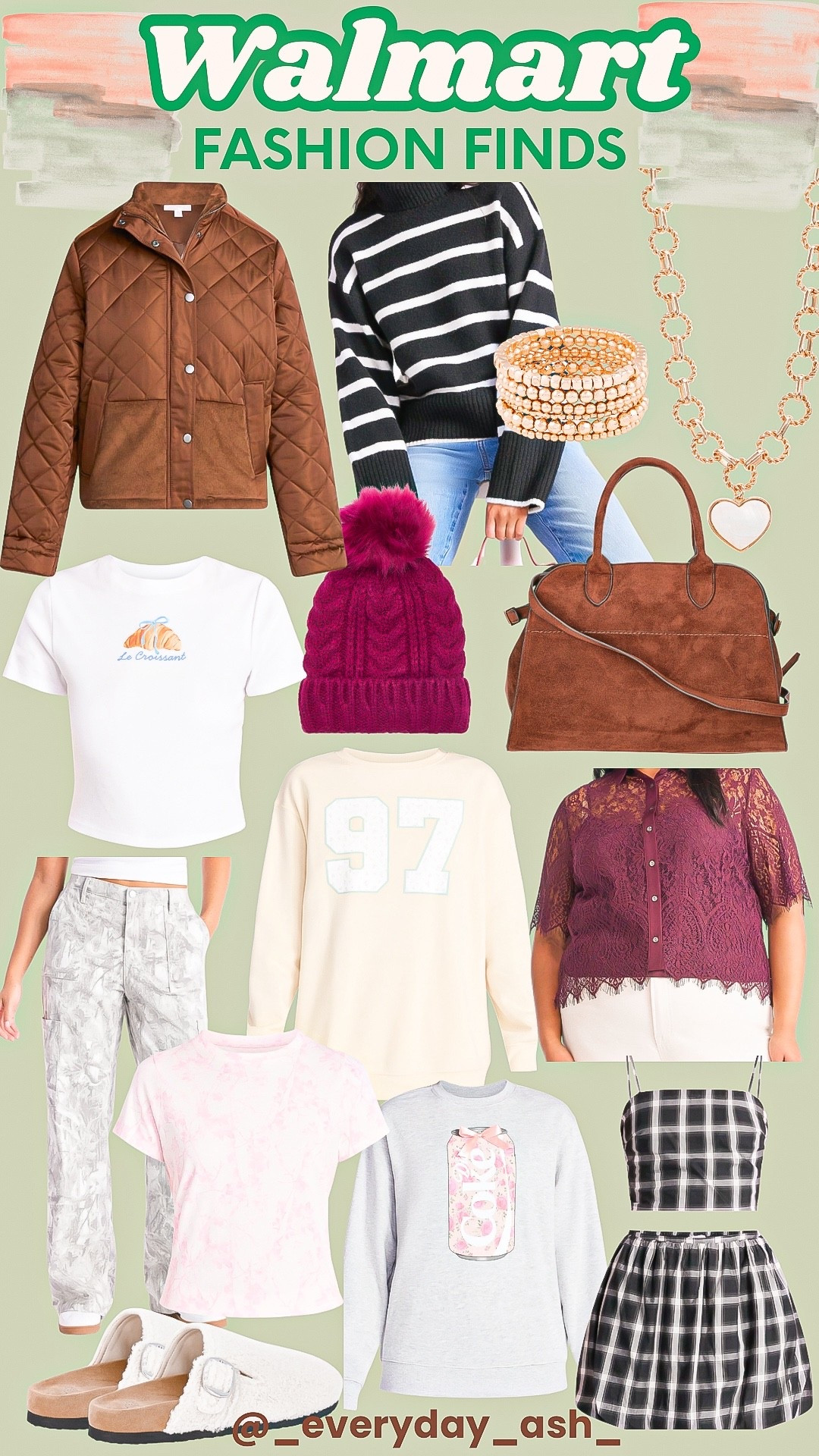 Walmart - fashion finds 💕

Walmart fashion, winter fashion, winter outfit, sweater, camo pants, lounge sets, two piece sets, suede bag, Walmart accessories 

#LTKFindsUnder50 #LTKTravel #LTKSeasonal