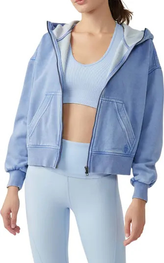 Wild at Heart Zip-Up Hooded Crop Jacket | Nordstrom