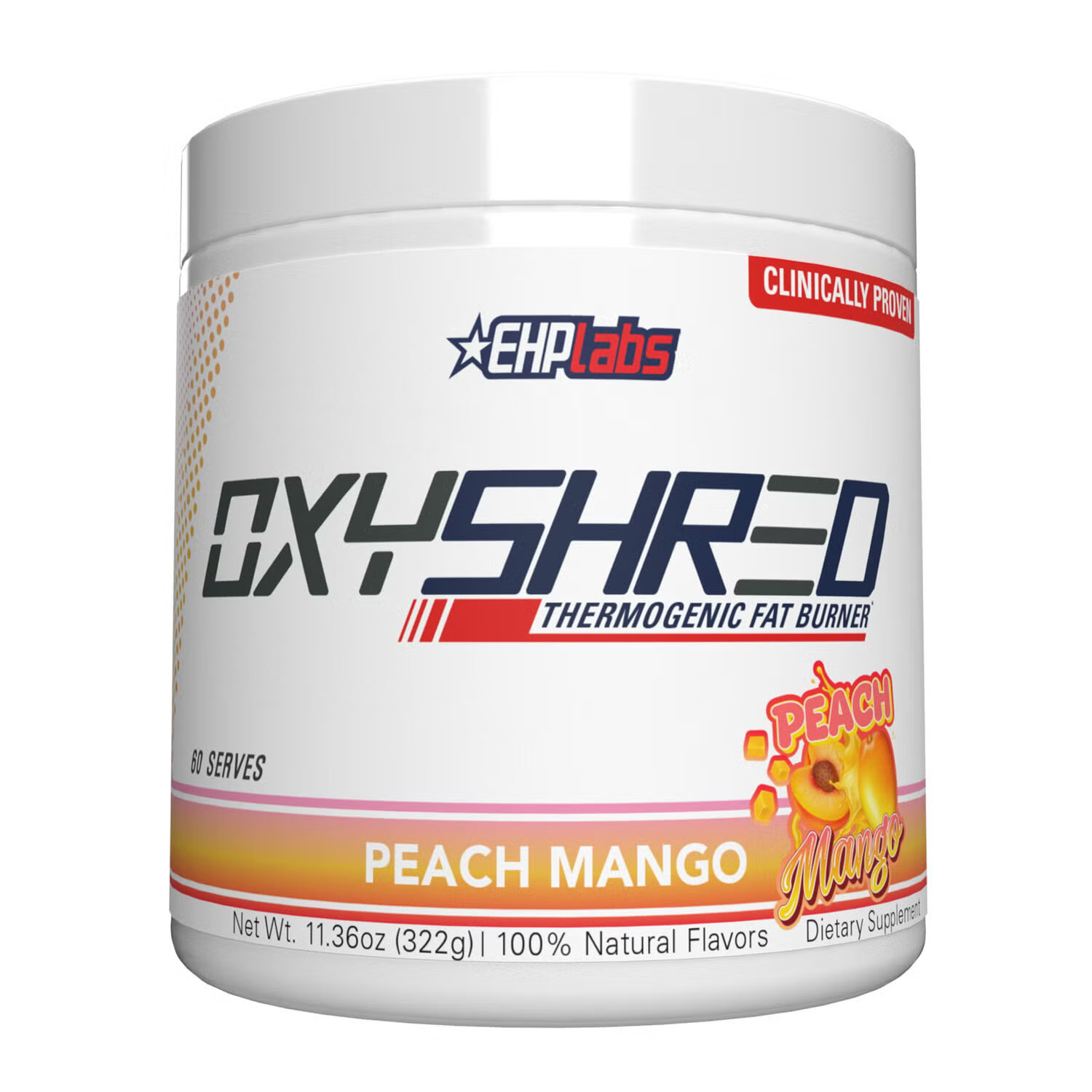 OxyShred - Peach Mango - 11.36 oz. (60 Servings) | GNC
