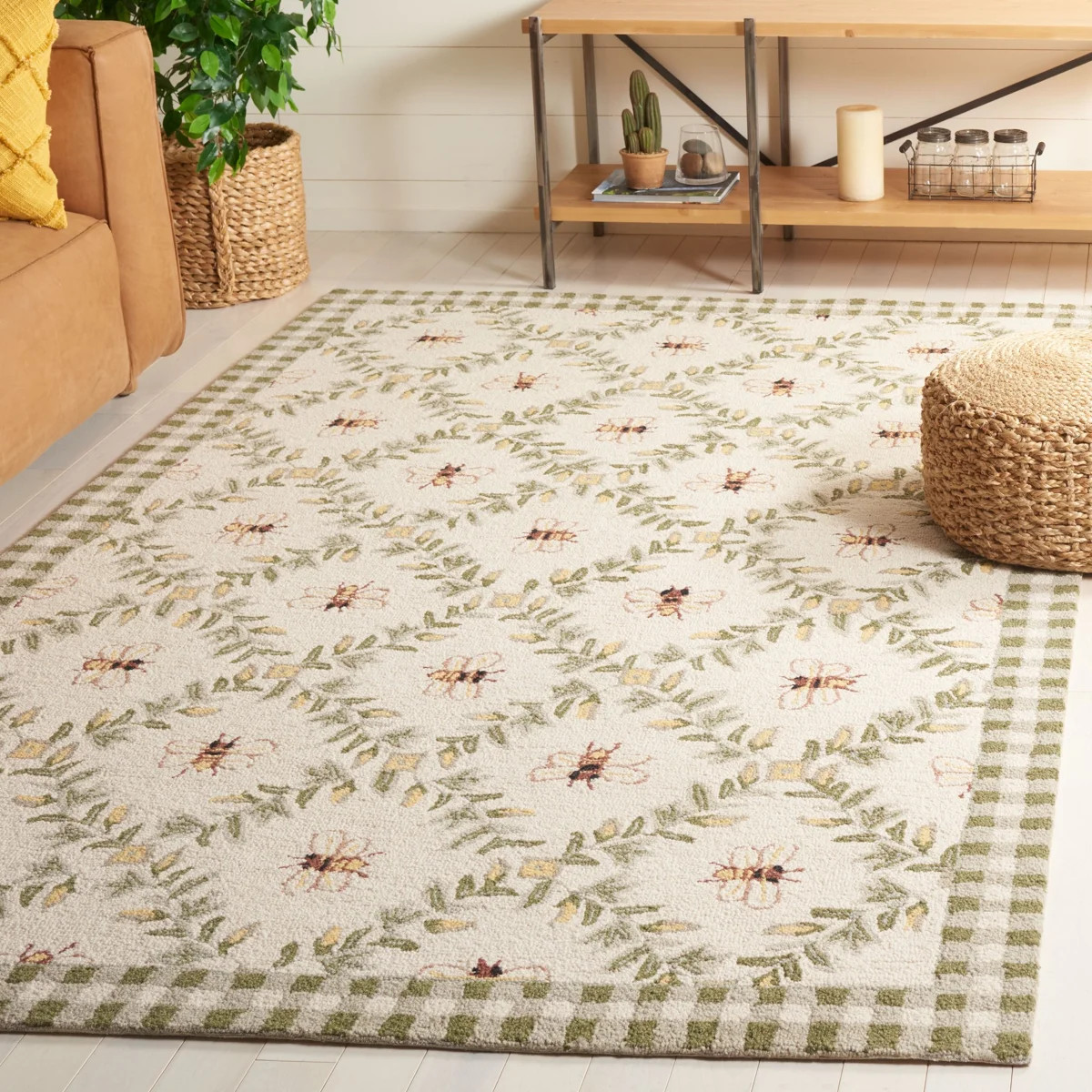 Elara Floral Handmade Wool Area Rug | Wayfair North America