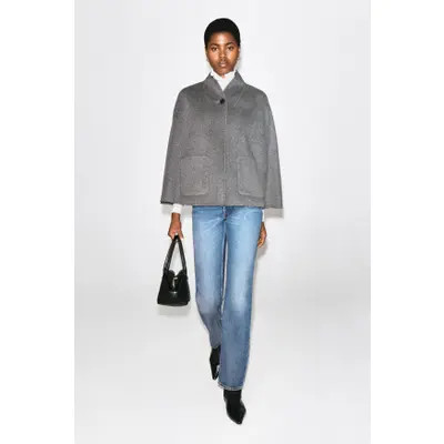 Shawl-Collar Double-Faced Wool Cape | Nordstrom