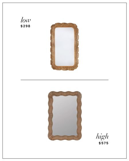 High / Low : Woven Scalloped Mirror

#LTKhome