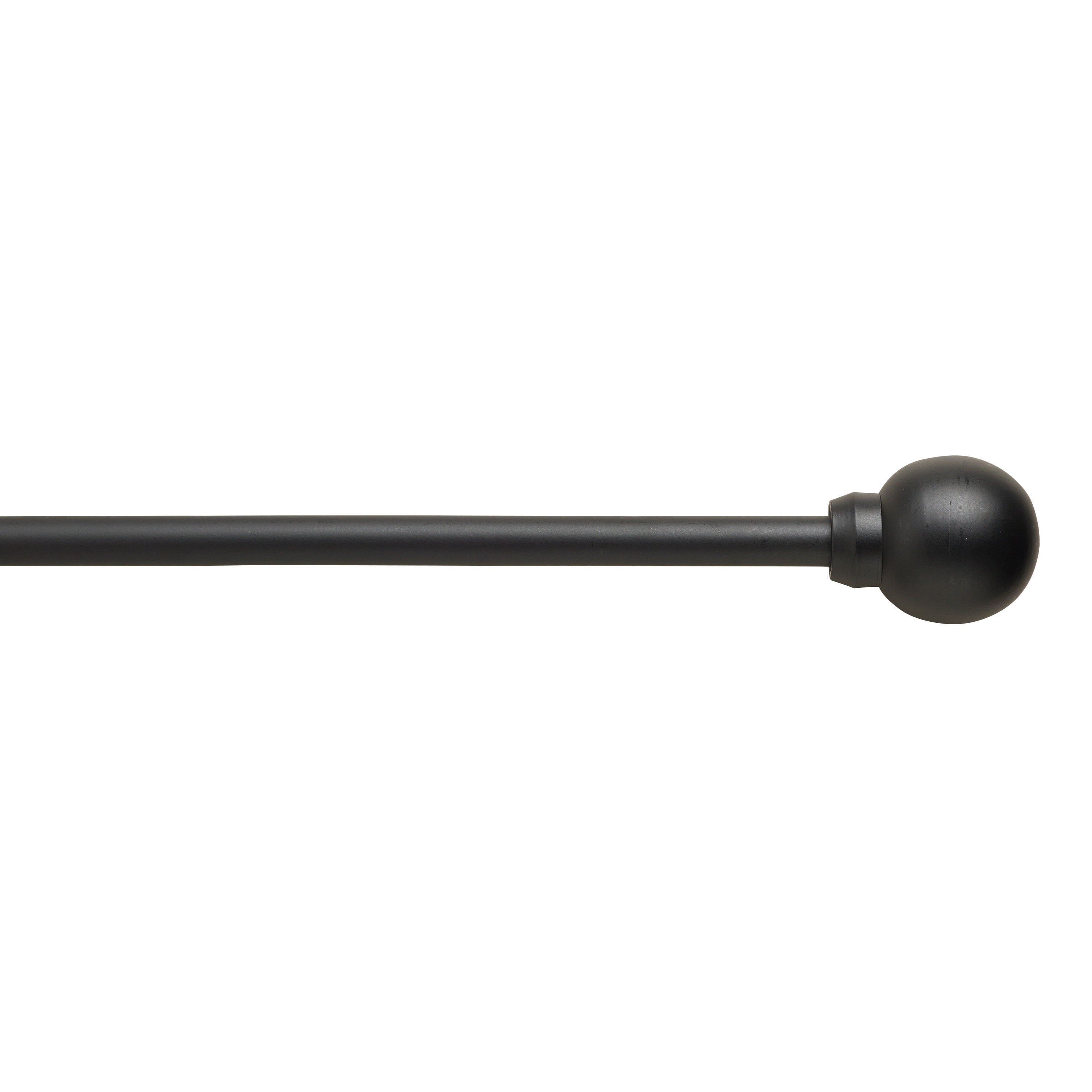 Matte Black Ball Finial Curtain Rod | World Market