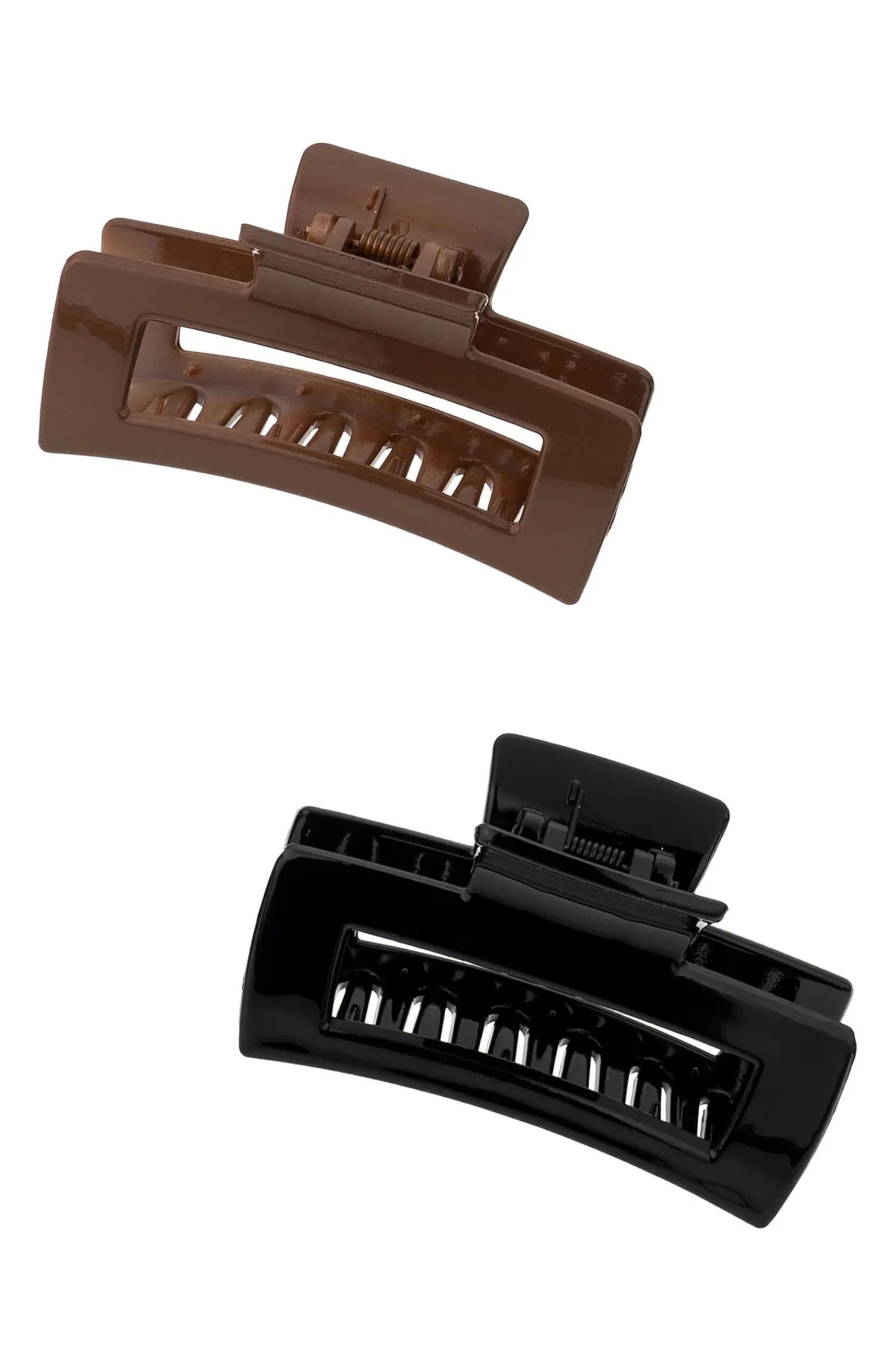 Ettika 2-Pack Assorted Modern Rectangle Claw Clips | Nordstrom | Nordstrom