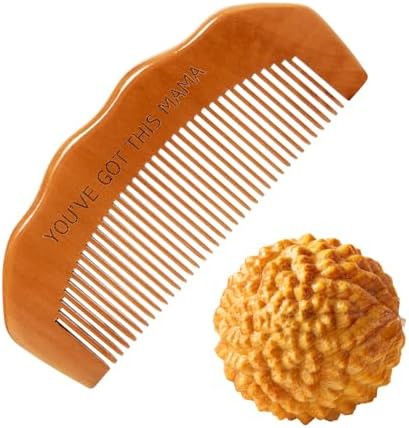 Birth Comb Acupressure Massage Ball Set - Wooden Labor Comb Natural Labor and Delivery Essentials... | Amazon (US)
