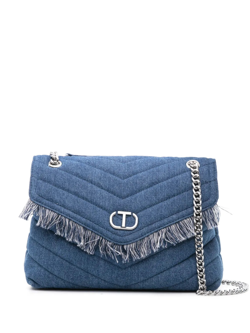 sac porté épaule Oval-T en jean | Farfetch Global
