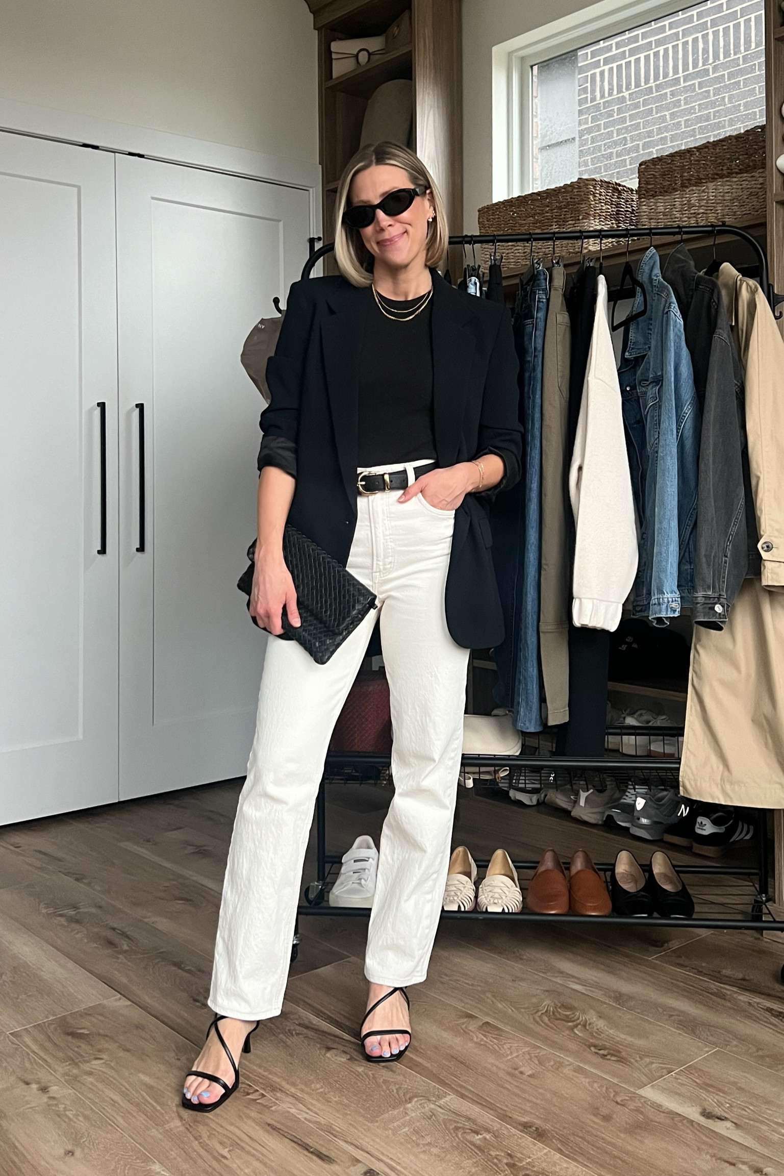 Wearing 26/regular jeans, XS tank (code: LINDSEY15), s/m belt, 4 blazer, heels tts

#LTKfindsunder100 #LTKfindsunder50 #LTKstyletip