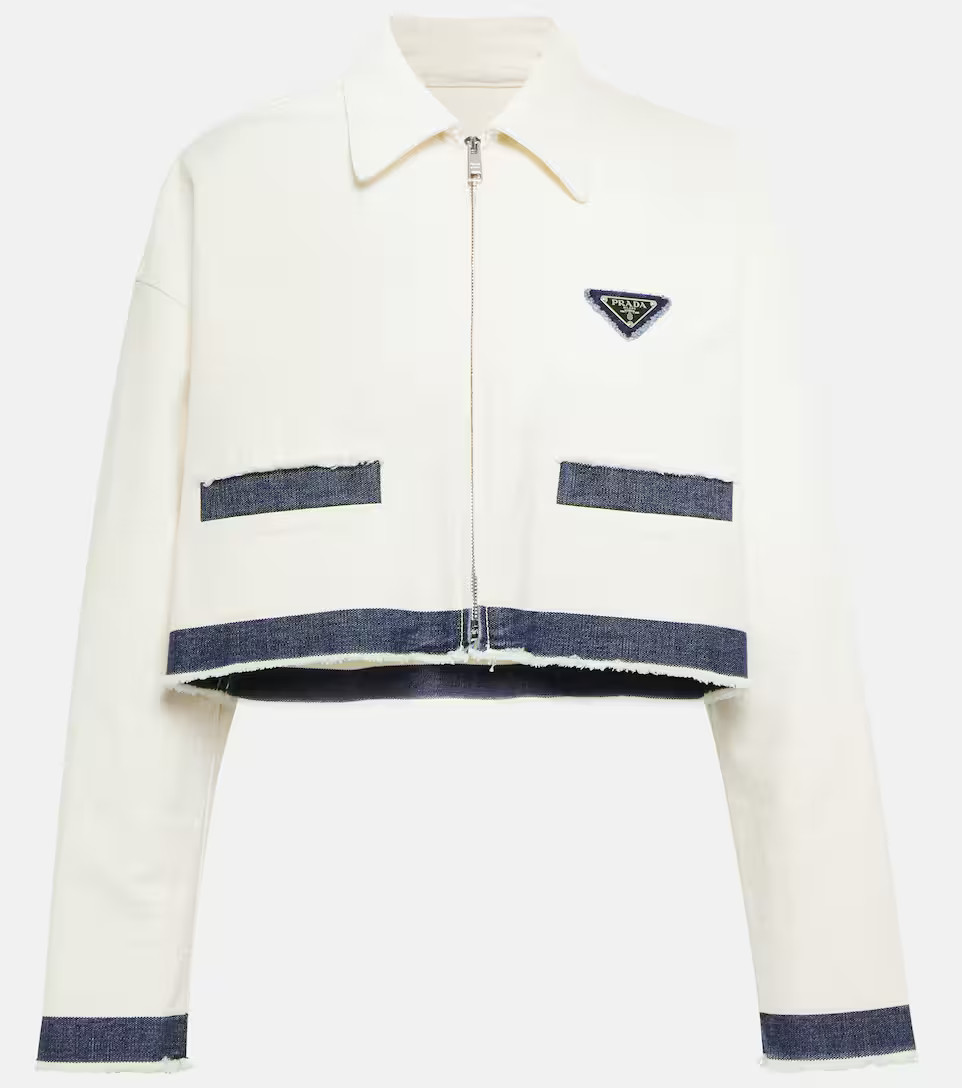 Logo cropped denim jacket | Mytheresa (UK)