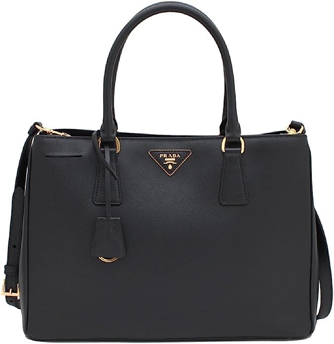 Prada Women's 1BA874 NZV F0002 Black Saffiano Leather Shoulder Bag | Amazon (UK)