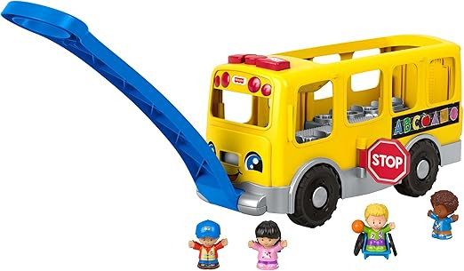 Fisher-Price Little People Toddler Learning Toy Big Yellow School Bus with Lights Sounds & Smart ... | Amazon (UK)