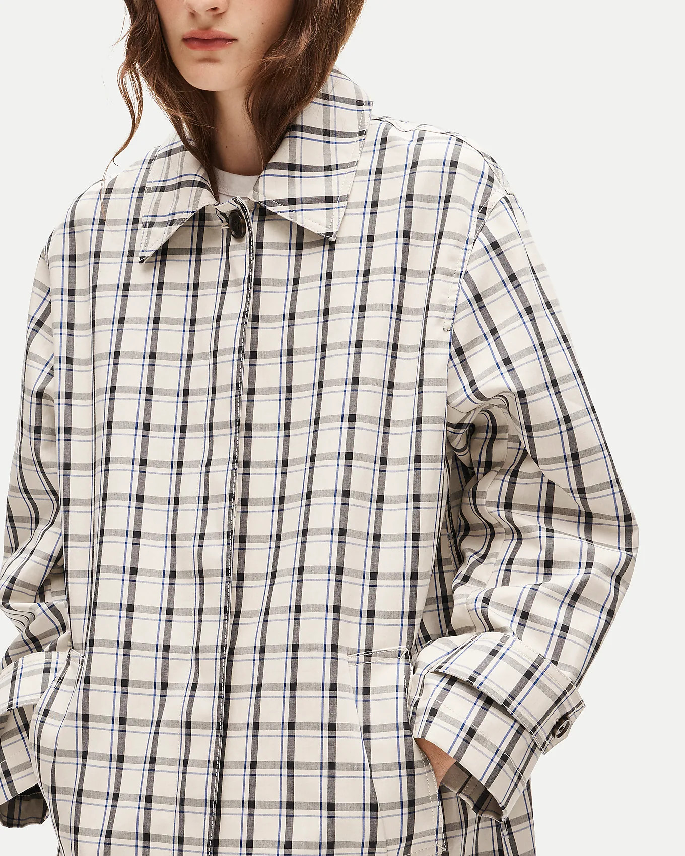 Soho car coat in plaid double-faced cotton | J. Crew US