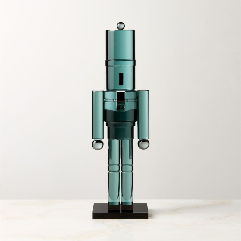 Green Acrylic Christmas Nutcracker 11.5" + Reviews | CB2 | CB2