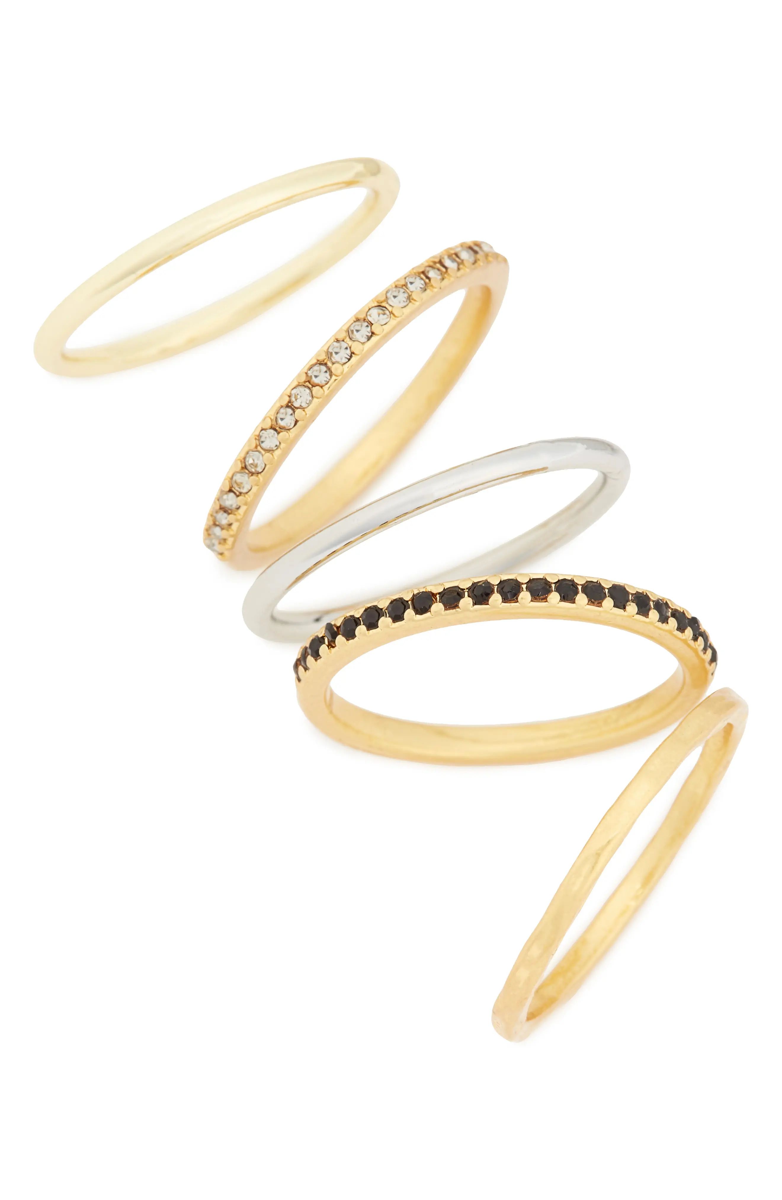 Set of 5 Filament Stacking Rings | Nordstrom