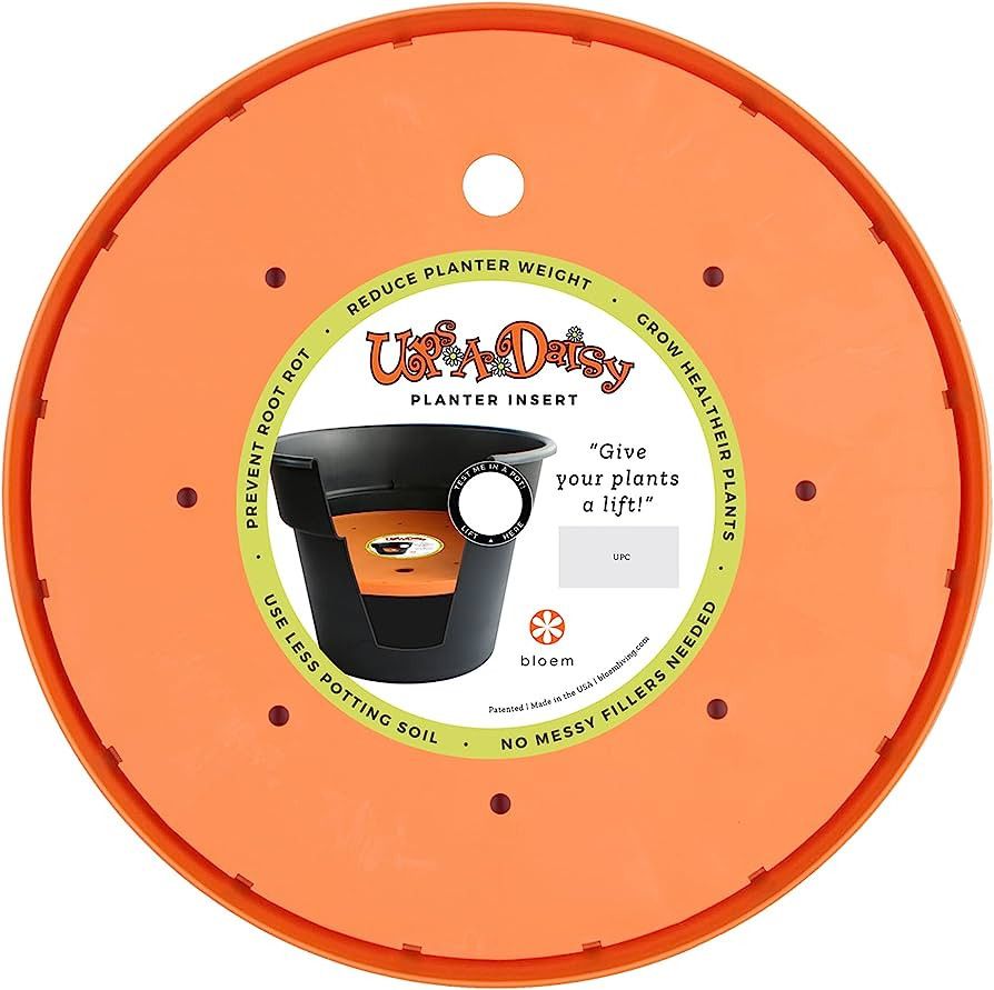 Bloem Ups-A-Daisy Round Planter Lift Insert - 12", Orange, T6322 | Amazon (US)