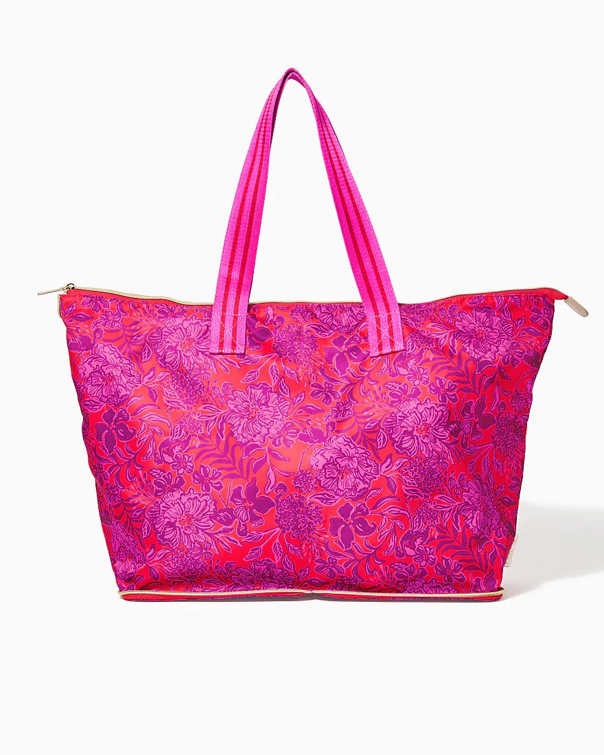 Getaway Packable Tote | Splash of Pink - A Lilly Pulitzer Store