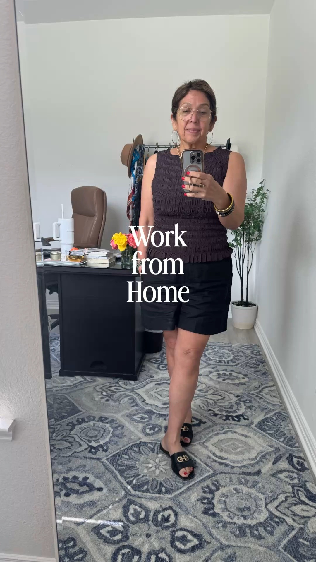 I did a quick change today. Working from home. 
Jazzed up a pair of shorts with a nice top and jewelry.

#LTKootd #LTKgrwm #LTKSaleAlert