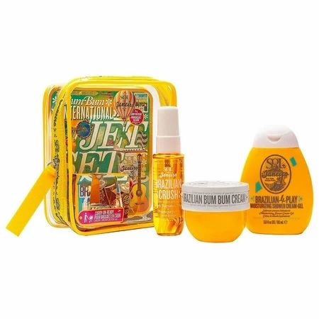 ($55 Value) Sol De Janeiro Bum Bum Jet Set, Body Fragrance Mist, Shower Cream Gel | Walmart (US)