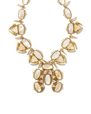 Odessa Vintage Gold Statement Necklace in Iridescent Abalone | Kendra Scott