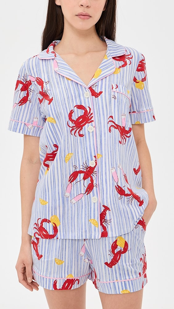 Coastal Feast Cropped Pajama Set | Shopbop