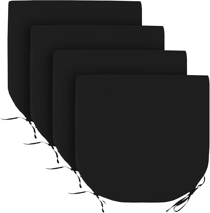 Basic Beyond Outdoor Chair Cushions for Patio Furniture - Round Corner Outdoor Chair Cushions Set... | Amazon (US)