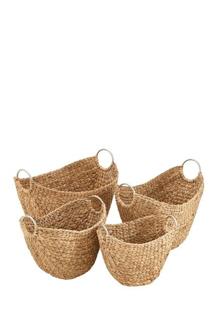 UMA | Wicker Metal Basket - Set of 4 | Nordstrom Rack | Nordstrom Rack