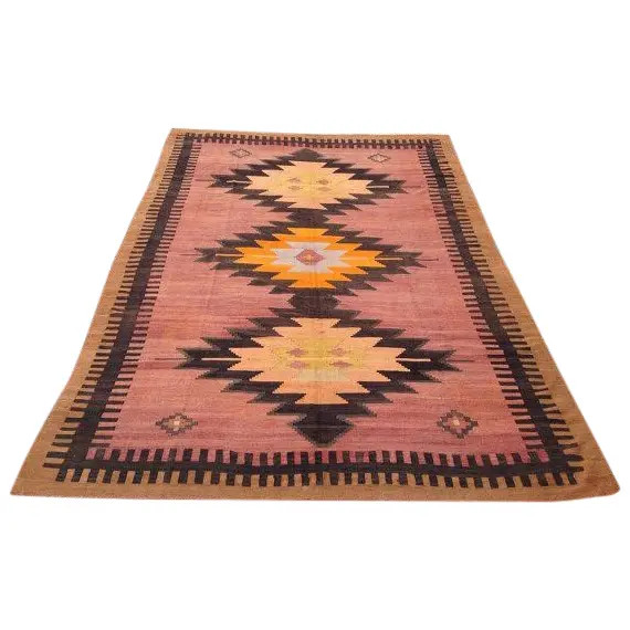 Vintage Turkish Kilim Rug - 7â²10â³ Ã 12â²5â³ | Chairish