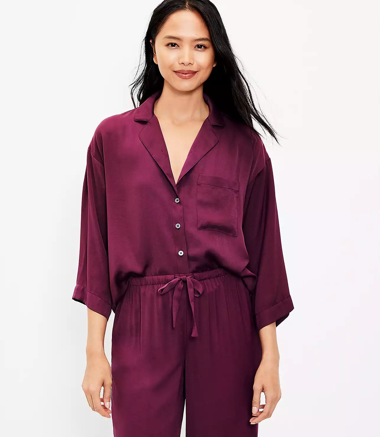Silky Pajama Top | LOFT