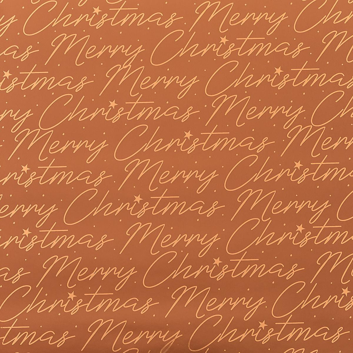 Merry Christmas Copper Maestro Wrapping Paper | The Container Store