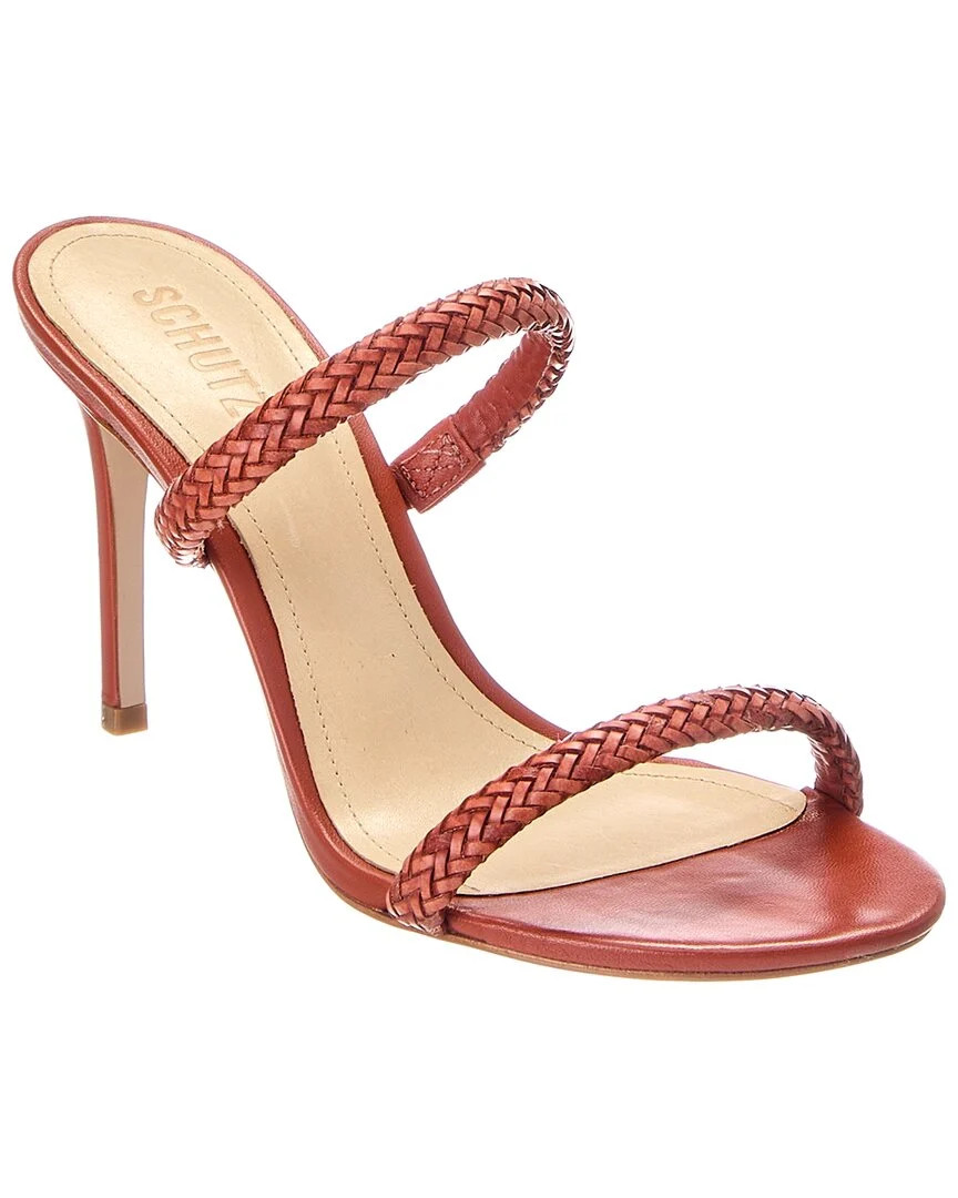 SCHUTZ Taliah Woven Leather Sandal | Shop Simon