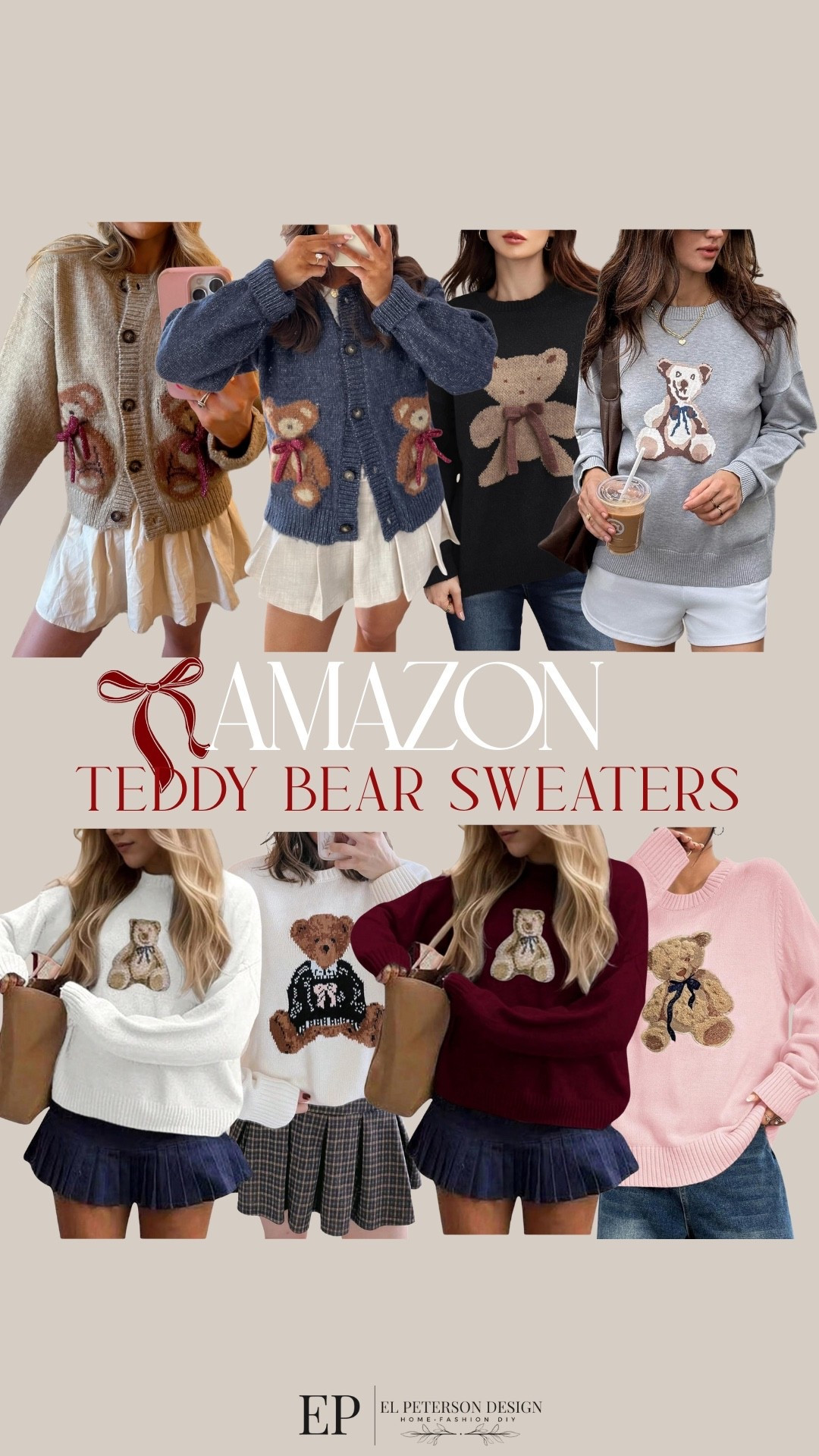 Amazon
Teddy Bear sweaters 

#LTKFindsUnder50 #LTKFindsUnder100