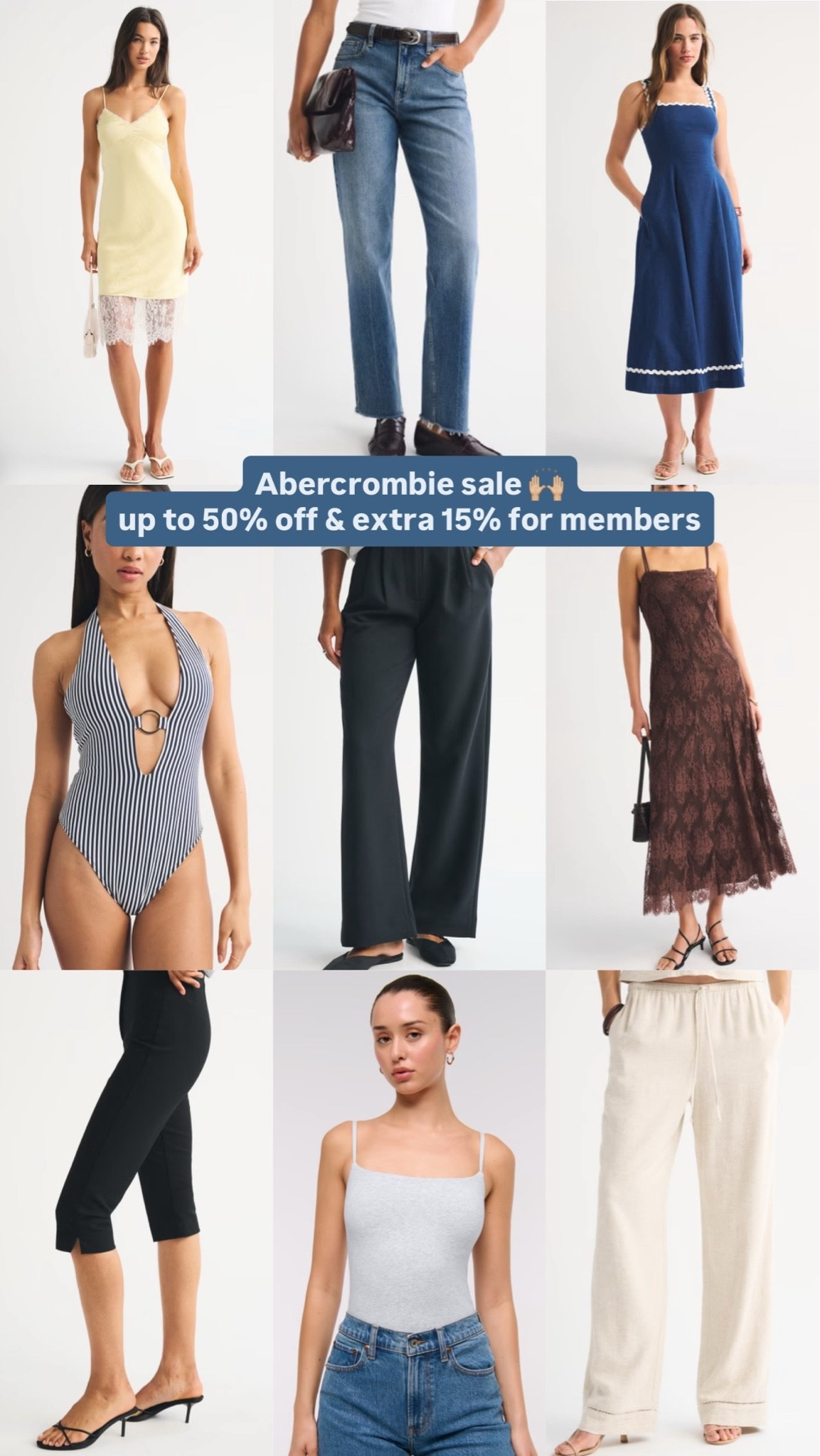 Abercrombie sale. Up to 50% off and extra 15% off for members

#LTKeurope #LTKsale #LTKsummer