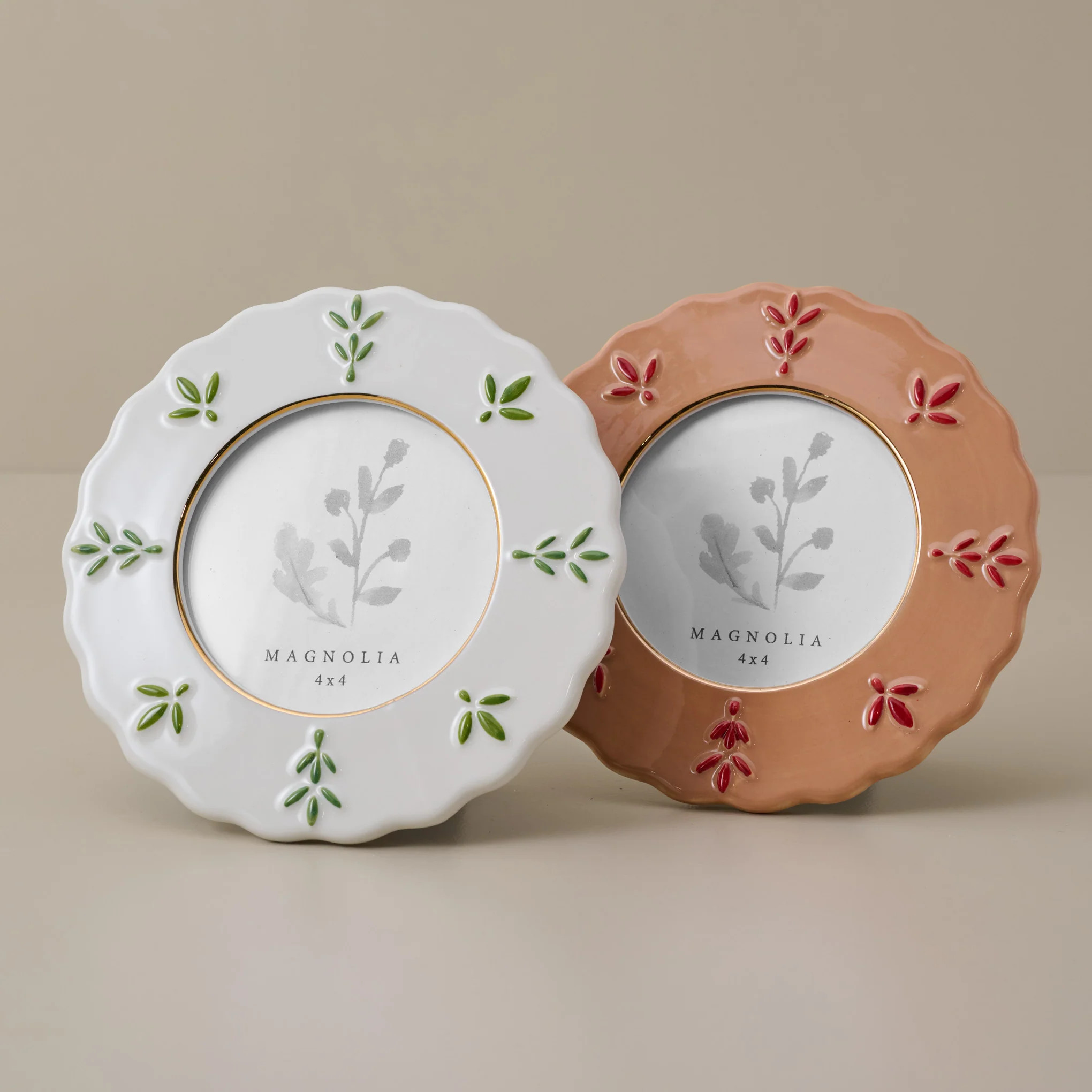 Round Ceramic Juliet Photo Frame | Magnolia