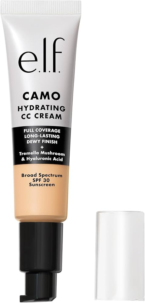 e.l.f. Hydrating Camo CC Cream, SPF 30, Color Correcting Full Coverage Foundation For A Dewy Fini... | Amazon (US)