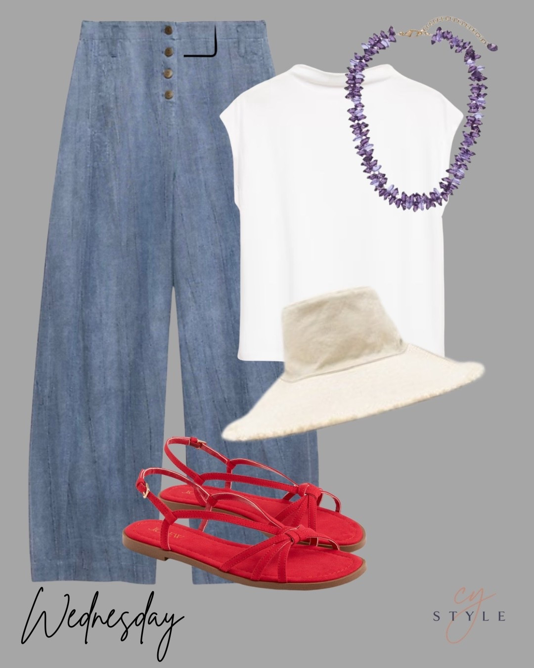 Love this purple + red combo! 
💜❤️

#LTKOver40 #LTKSaleAlert #LTKootd