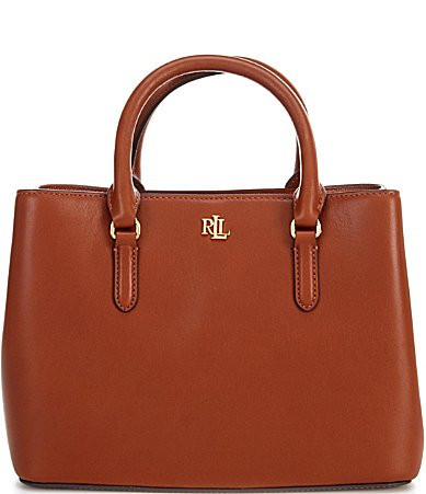 Lauren Ralph Lauren Marcy 26 Small Satchel Bag - Lauren Tan | Dillard's