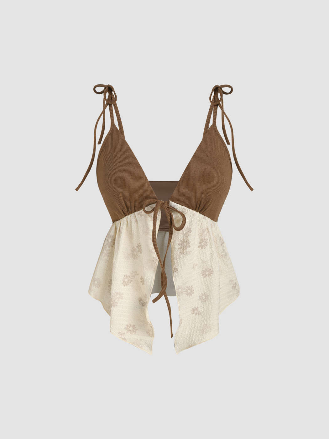 Tie Shoulder Tank Top | Cider