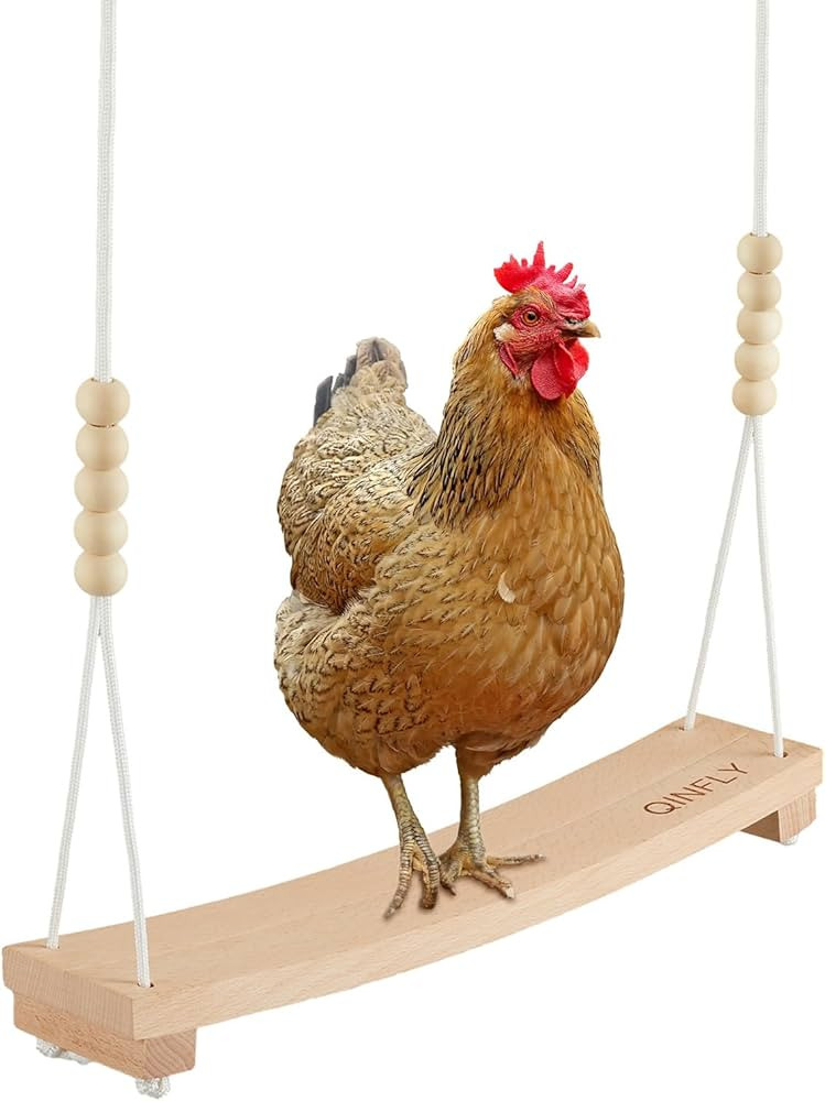 Arc-Shaped Chicken Swing Natural Hardwoods Chicken Toys for Coop Handmade Chicken Swing for Hens ... | Amazon (US)